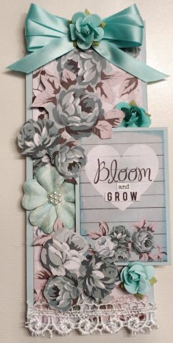 Bloom and Grow wooden tag